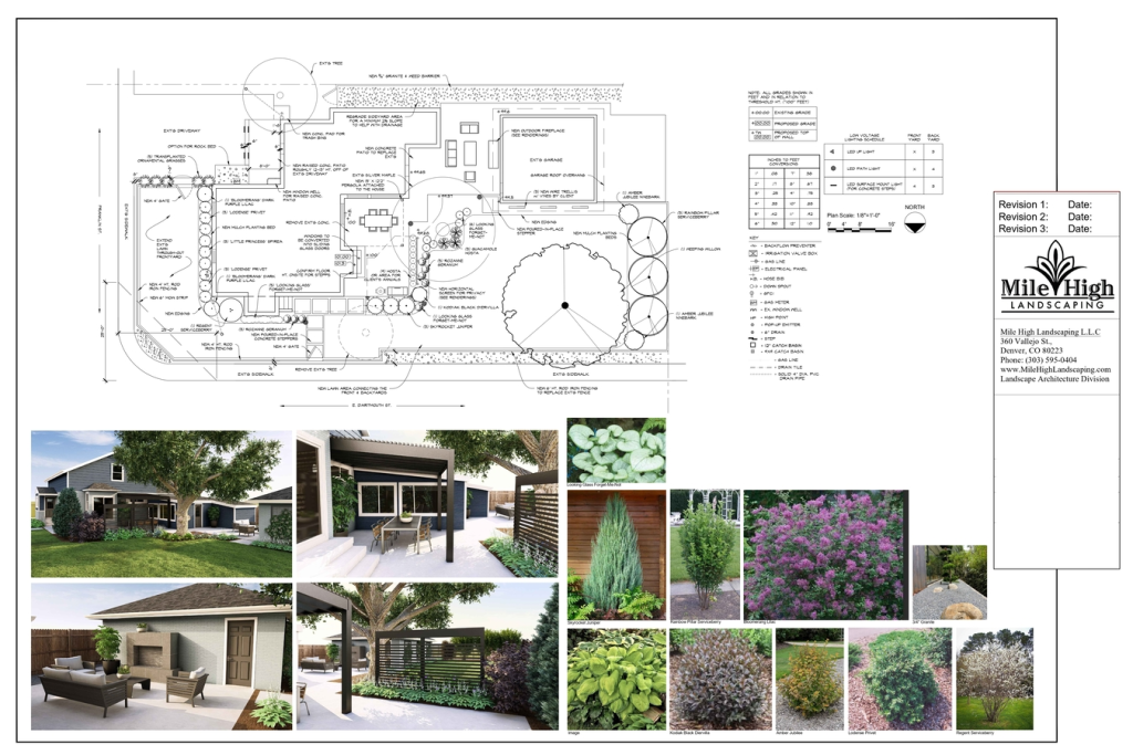 Denver CO custom landscape design install
