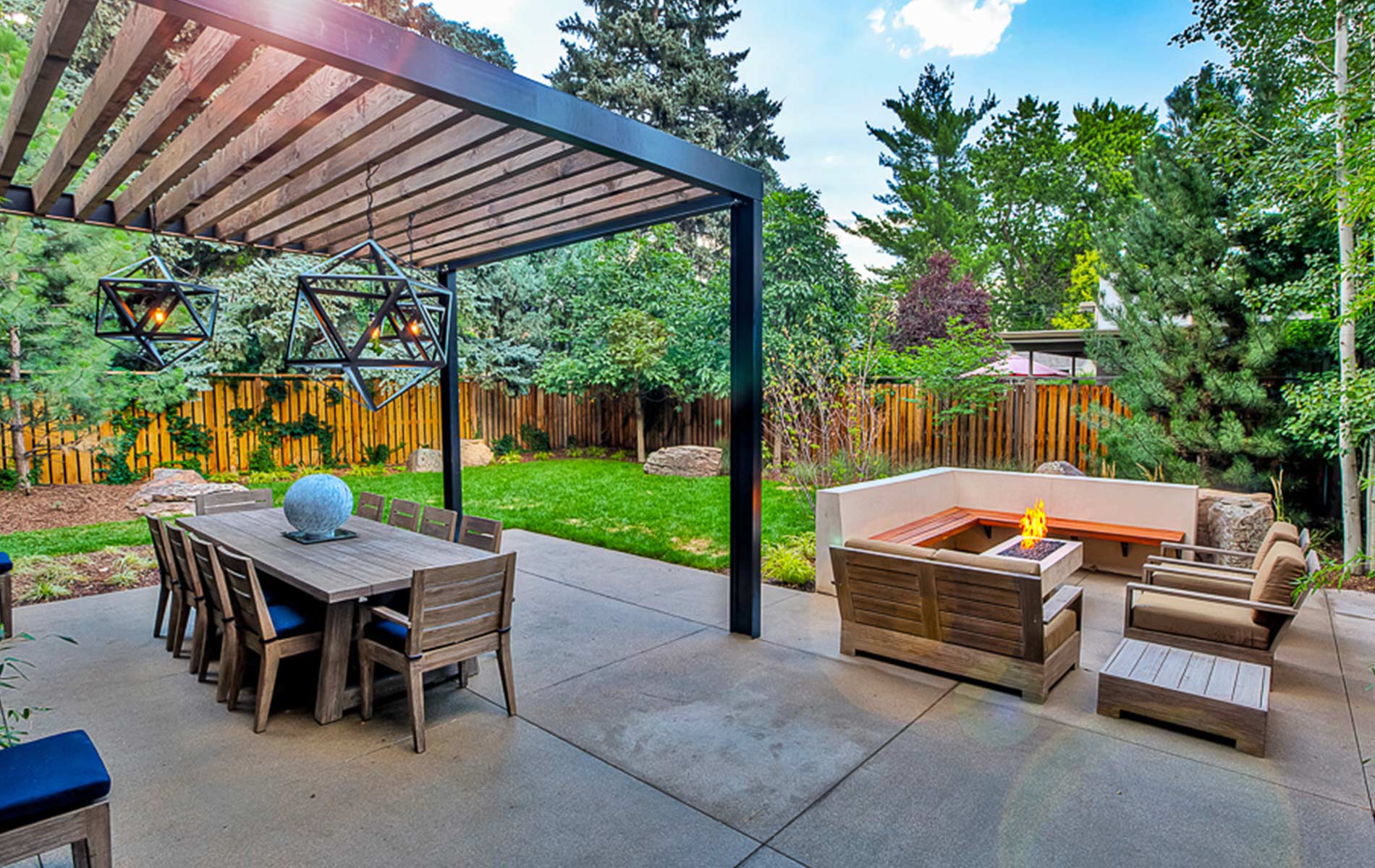 Modern Outdoor Living Space in Park Hill - Mile High ...